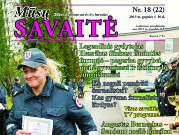 Matyti Save Zurnalo Virselyje Malonu Ar Slegia Musų Savaitė