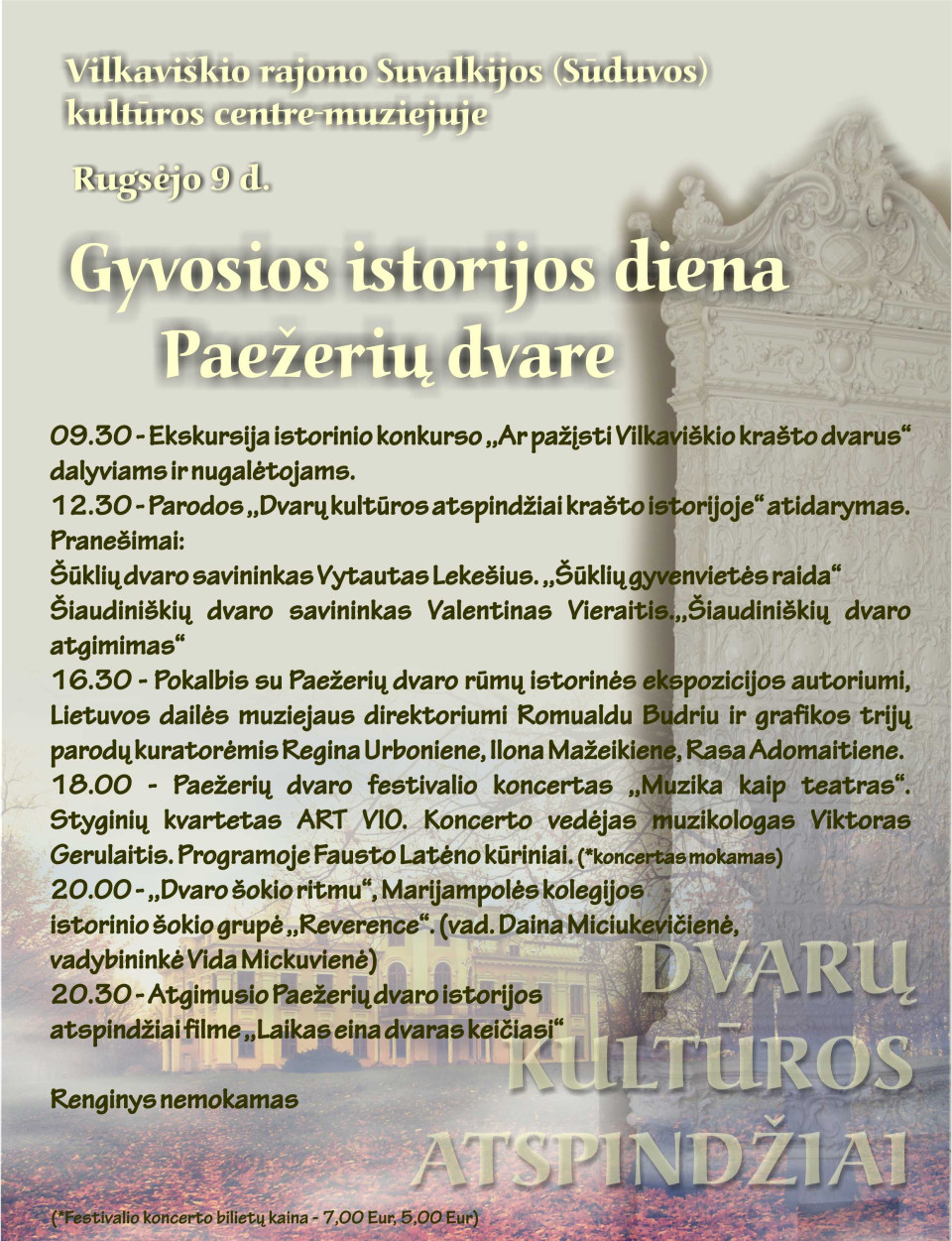 Gyvosios istorijos diena Paezeriu dvare